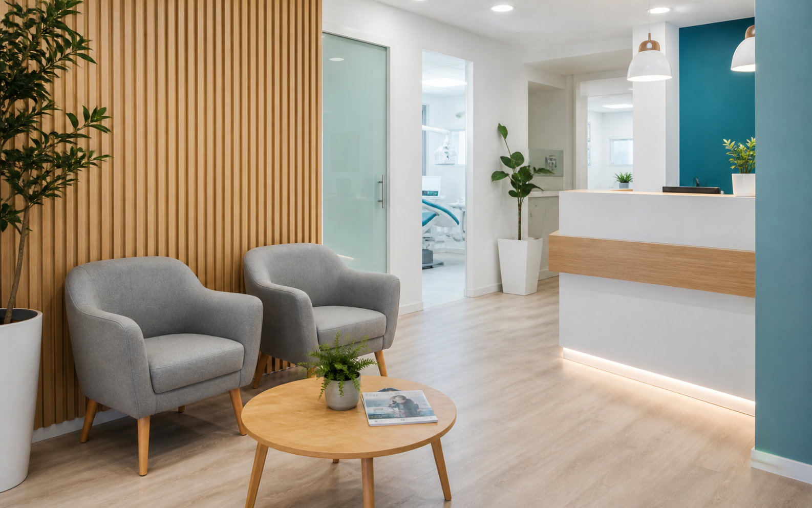 Recepción de Clínica Dental CEDA